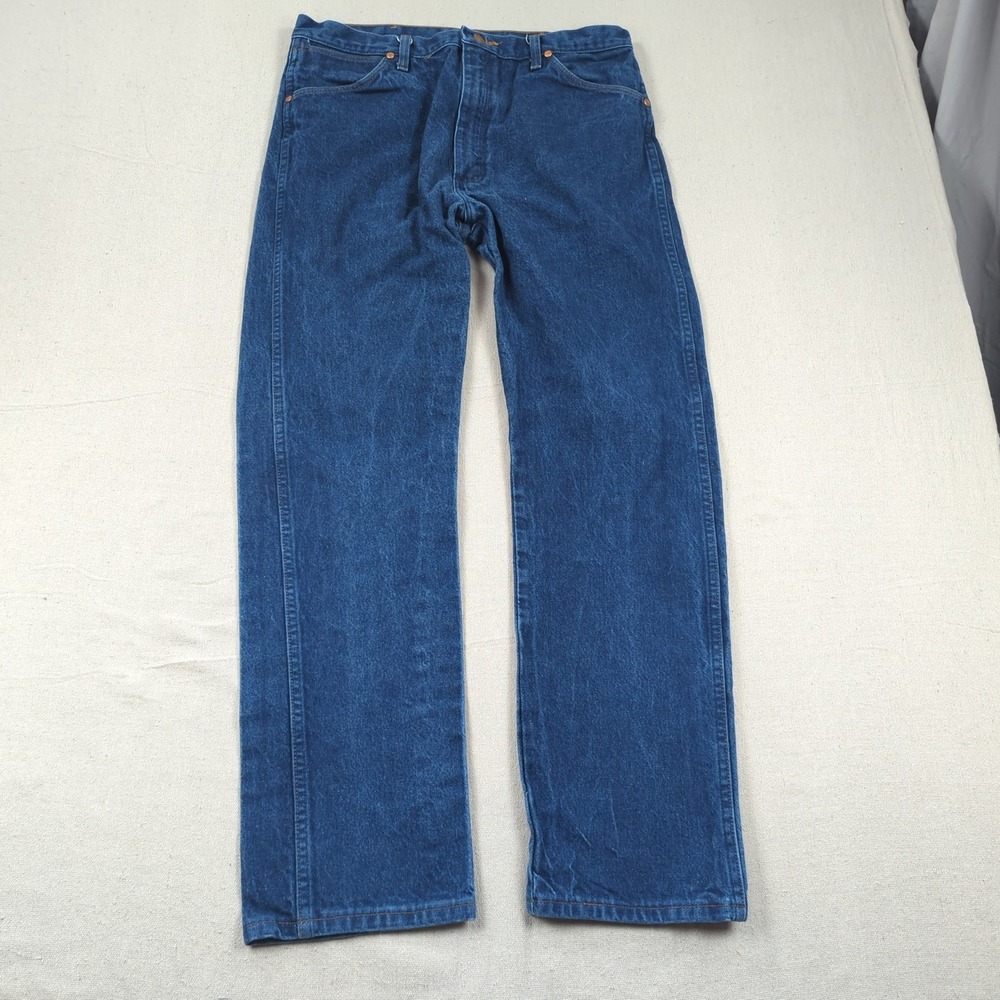 Wrangler Jeans Mens 36x32 Blue Cowboy Cut Western 13MWZ Rancher